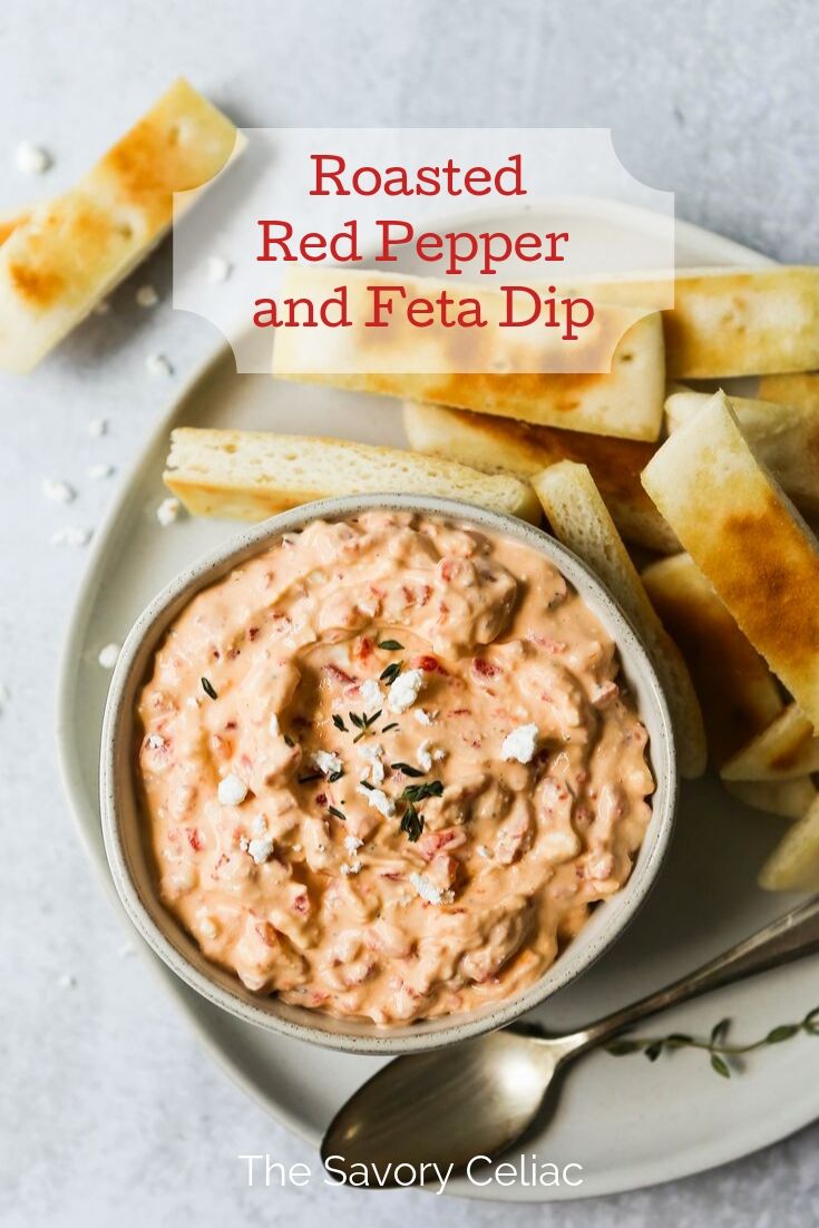 Roasted Red Pepper Feta Dip - Pinterest